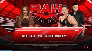 WWE2K23 FULL ⭐⭐⭐⭐ MATCH -NIA JAX VS RHEA RIPLEY #wwe #wwe2k23gameplay #ripley #niajax