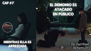 SU SECRETO Y SU VIDA CORREN PELIGRO😭 | MI ADORABLE DEMONIO | CAP. 7 RESUMEN | TU DORAMA RESUMIDO