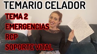 2. 2 CELADOR. SOPORTE VITAL BÁSICO. Definiciones IMPORTANTES en EMERGENCIAS RCP...