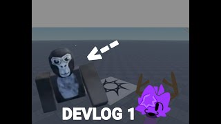 Roblox gorilla tag horror game DEVLOG :part 1