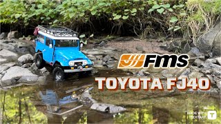 Suspension and Winch testing FMS Toyota FJ40 - Scale trail run