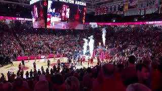 Arkansas pre game introductions