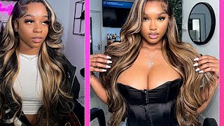 Upgrade Your Look! Highlight Lace Front Wig Human Hair Review Body Wave + 100% Virgin Hair