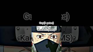 Who is strongest #guy vs #kakashi