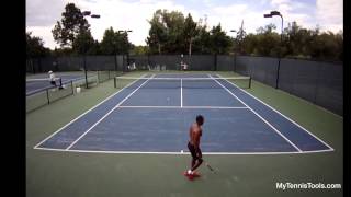 Filming Tennis with  MUVI HD10 at 720p and 60 fps - How to Film a Tennis Match