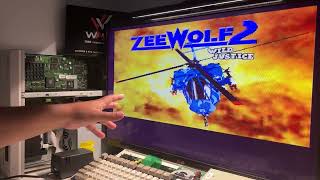 ZeeWolf 1 and 2 turbotest on Amiga 1200 68060 105MHz Warp1260 system #new #games