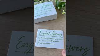 Eco-Friendly & Affordable Custom Business Cards with Our Stylish Stamp 🌱✨ by The English Stamp Co.