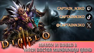 Diablo 3 Season 31 Top #5 Witch Doctor Ranked EU! TWITCH VOD!