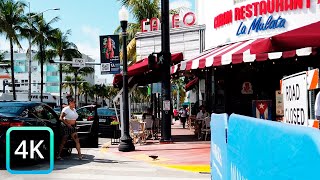 【4K】Washington Avenue Walk |  USA 🇺🇸 Florida, Miami Beach in 4K