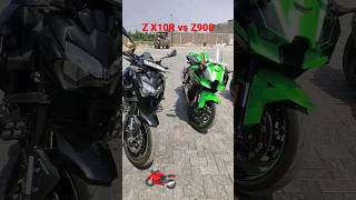 Kawasaki ninja Z X 10R vs Kawasaki Z900💚💚