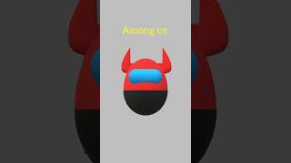 Among Us Imposter drawing on Paint 3D | #shorts  | draw Among us game character | paint 3D software