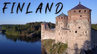 Olavinlinna Castle | Finland [4K UHD Cinematic Drone Video] 핀란드 올라빈린나 성 드론 영상