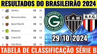 CONFIRA TABELA DE CLASSIFICAÇÃO BRASILEIRÃO SÉRIE B 2024!!RESULTADOS BRASILEIRÃO SÉRIE B HOJE.