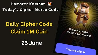 Hamster Kombat Daily Cipher Code 23 June