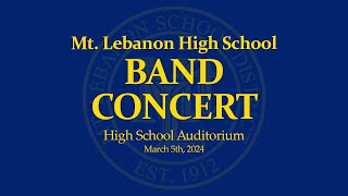 High School Band Concert - March 5th, 2024 - High School Auditorium