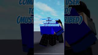 Comment Your Username+Subscribe=Yeeted! #roblox #shorts