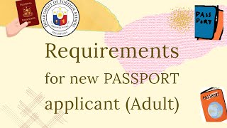 NEW PASSPORT APPLICANT REQUIREMENTS FOR ADULT#2023 #passport #newapplication