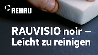 RAUVISIO noir – Verunreinigungen entfernen von unserem HPL-Schichtstoff