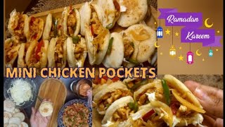 Mini Chicken Pockets without Oven|Mini pita Pockets Recipe|Iftar/Ramadan special recipe🌙