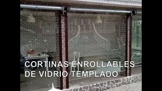 Cortina enrollable de vidrio templado ¿Que opinan al respecto? danos tus comentarios