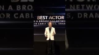 Bob Odenkirk winning best actor at the 2022 HCA TV awards