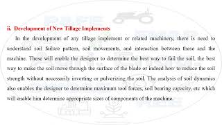 ANALYSIS OF SOIL MACHINE DYNAMICS IN TILLAGE