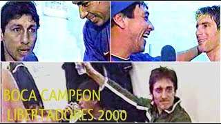 Así festejó Boca en el vestuario la Copa Libertadores (2000)