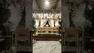 wonderful decoration of wedding stage #viral decoration short