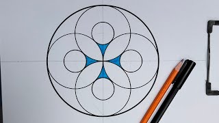 Geometric mandala art | Circle drawing easy