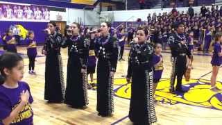 McHi Mariachi Oro Perform The National Anthem