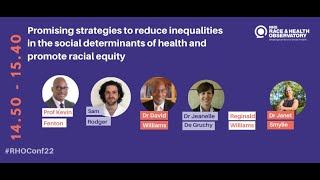 (16) RHO International Conference -Promising strategies to reduce inequities&promote racial equality