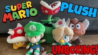 Super Mario Unboxing - UNBOXING 5 TAGGED SANEI SUPER MARIO ALL STAR COLLECTION PLUSHIES!!!