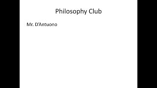 Philosophy Club for club fair