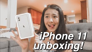 iphone 11 unboxing + what's on my iphone!