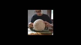 Building a giant rubber band ball in 2 seconds