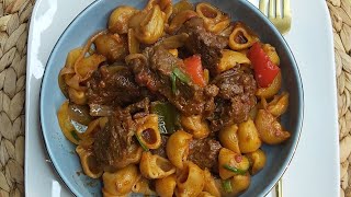 this1pot beef and pasta recipe is so delicious, your family will love it for dinner | quick, easy 😋😋