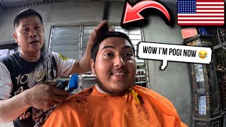 Foreigner Tries $1 Filipino Haircut In The Philippines!🇵🇭 (I Was Shocked)