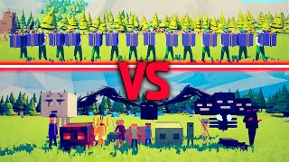 PRESENT ELF Team vs MINECRAFT Team - Totally Accurate Battle Simulator | TABS