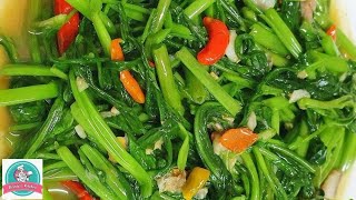 MASIH PANAS LANGSUNG LUDES // CAH KANGKUNG ALA RESTORAN // Resep cah kangkung yang enak