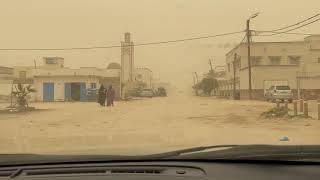 Nouakchott - Mauritania City Drive During Sandstorm 2021