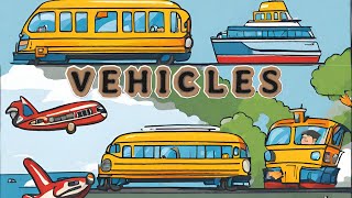 Transportation Vocabulary for Kids Learning English #vehicles #transportation