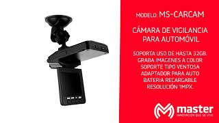 MS-CARCAM - CÁMARA DE SEGURIDAD PARA AUTO (DVR)