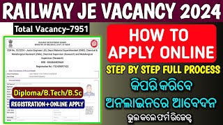 RRB JE Online Form Fill-up Step by Step/How to Apply online for RRB JE 2024/Railway JE Online Apply