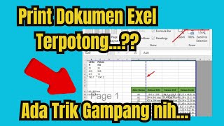 Hasil Printout Excel Terpotong? Begini Triknya.....