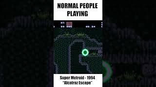 Normal Players vs Speedrunners | Alcatraz Escape (Super Metroid) #Shorts