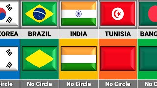 Removing Circles the Flags of Every Countries | Fun with Flags