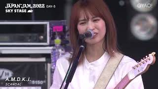 SCANDAL - A.M.D.K.J Japan Jam 2022 Sky Stage - Day-5