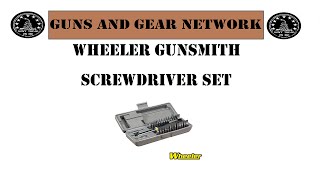 Wheeler Gunsmith Screwdriver Set ($14.00)