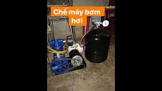 Chế máy bơm hơi từ mô tơ 24V500W