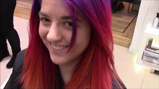 Neon Hair Purple Red Orange 2018. Jayhair